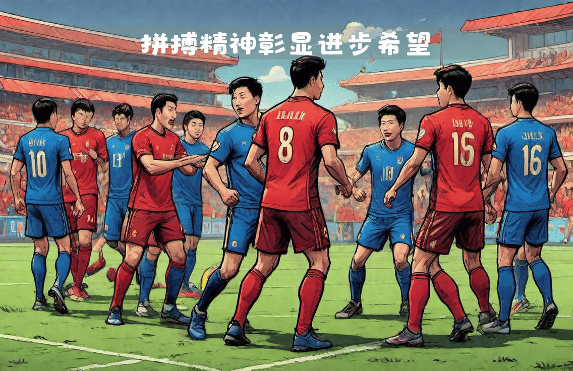 两支实力相当的球队在比赛中互相拼搏